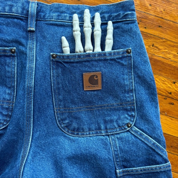 Carhartt B73 Double Knee Medium Wash Denim Utility Work Jeans ~ Size 29 - Picture 9 of 9